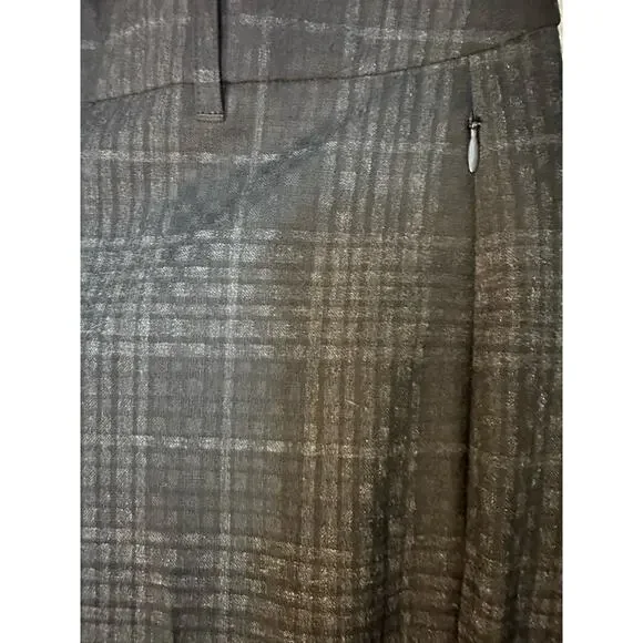 Elie Tahari Anna Shadow Plaid Pants EUC